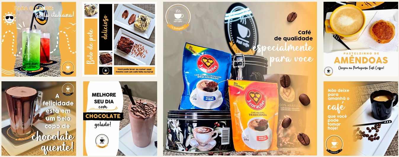 Peça social mídia Café